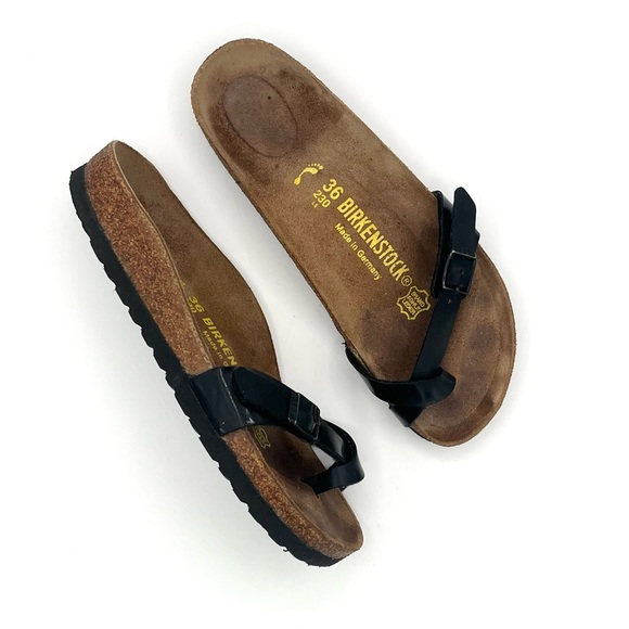 BIRKENSTOCK Piazza Birko-Flor Patent Leather Black 36 - Picture 2 of 9